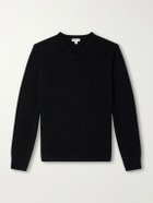Sunspel - Cashmere V-Neck Sweater - Black