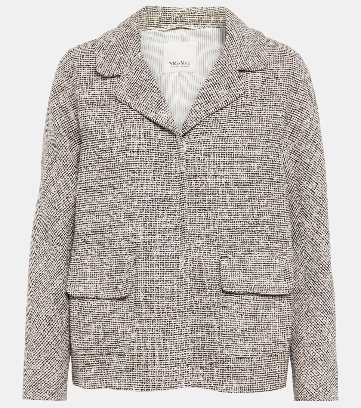 S Max Mara Cotton-blend tweed jacket S Max Mara