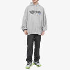 Vetements Flag Logo Hoody in Grey Melange