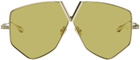 Valentino Garavani Gold V-Hexagon Sunglasses