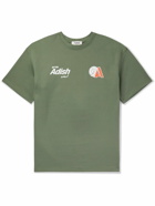 Adish - Kora Logo-Print Cotton-Jersey T-Shirt - Green