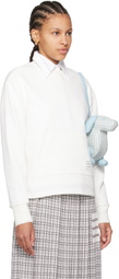 Thom Browne White 4-Bar Sweatshirt