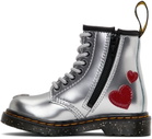Dr. Martens Baby Silver 1460 Heart Little Kids Boots