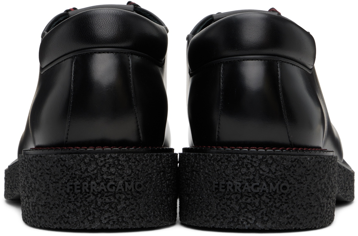 Ferragamo Black Lace-Up Derby Salvatore Ferragamo