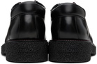 Ferragamo Black Lace-Up Derby