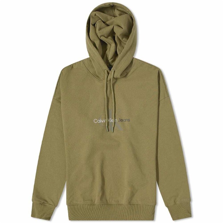 Photo: Calvin Klein Men's Natural Washed Hoody in Burnt Olive