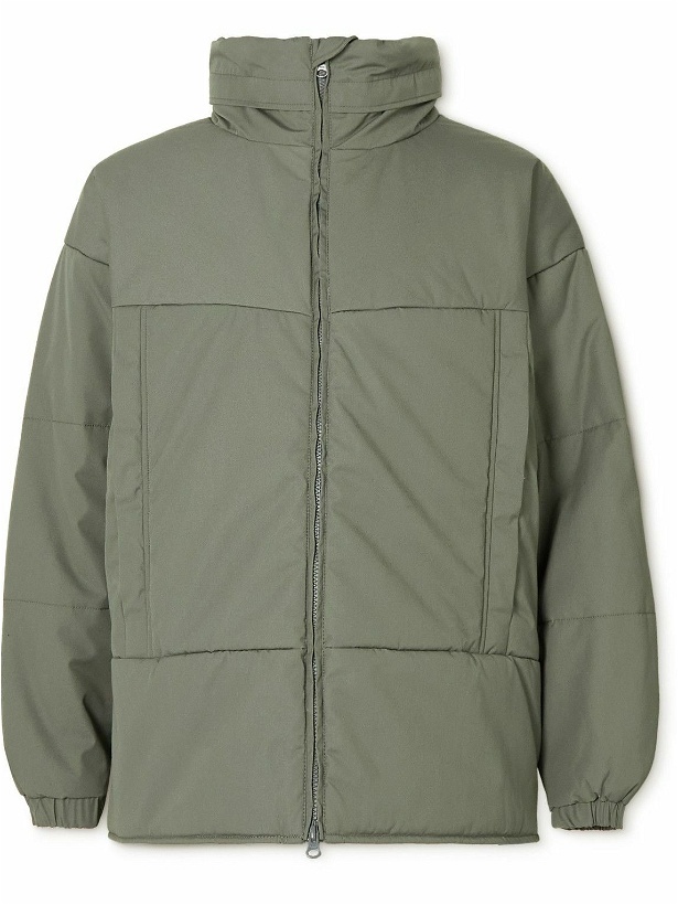 Photo: nanamica - Quilted Padded Shell Hooded Jacket - Green