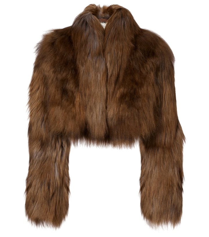 Photo: Blumarine Cropped shearling jacket