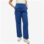 Nudie Jeans Co Women's Wendy Workwear Pants in Blue