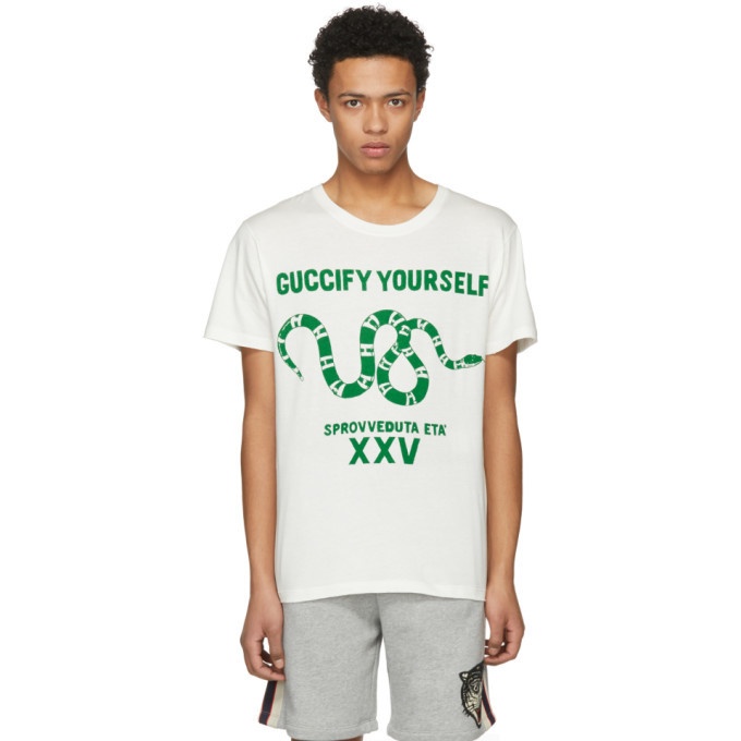 Gucci White Guccify Yourself T-Shirt Gucci