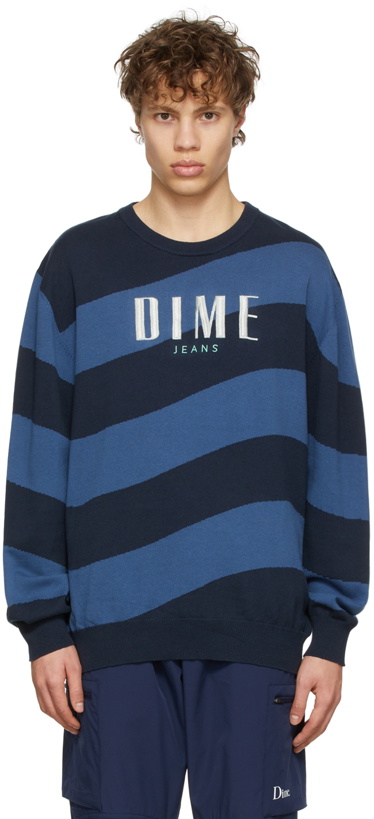 Photo: Dime Navy & Blue Wave Sweater