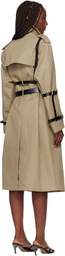 Coperni Beige Multi Belt Trench Coat