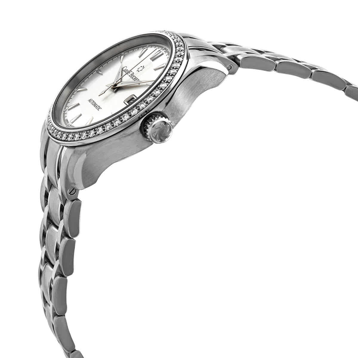 Carl F. Bucherer Manero Autodate Automatic Diamond Silver Dial Watch 00.10911.08.13.31