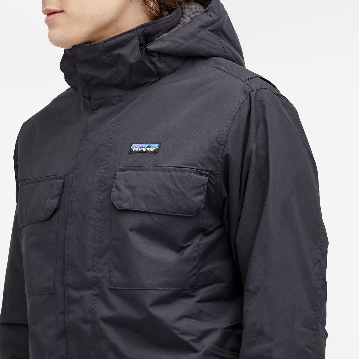 Patagonia Men's Isthmus Parka Jacket in Ink Black