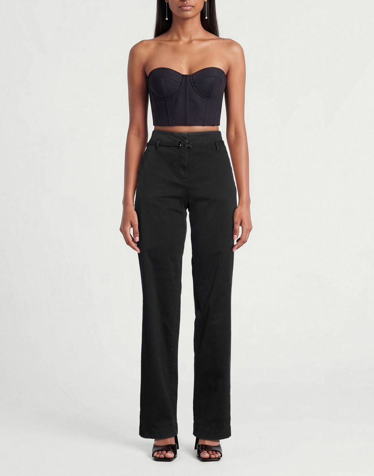 Manila Grace Womens Pants in Black