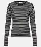 Nili Lotan Simone striped cotton jersey T-shirt