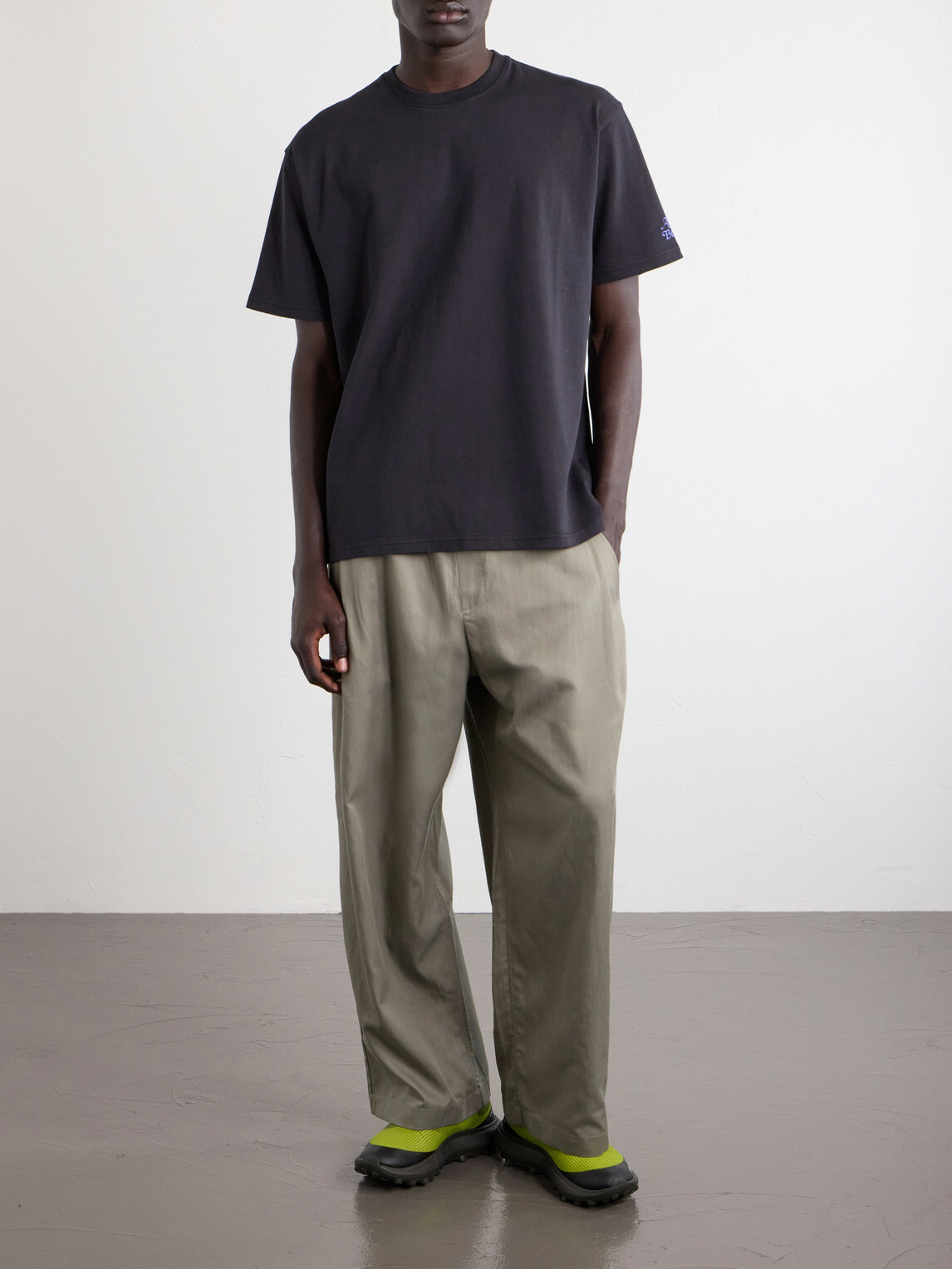 A Kind Of Guise - Basso Logo-Printed Cotton-Jersey T-Shirt - Black