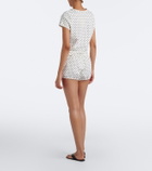 Posse Tommy polka-dot cotton-blend jersey shorts