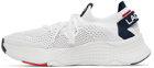 Lacoste White Knit Court-Drive Sneakers