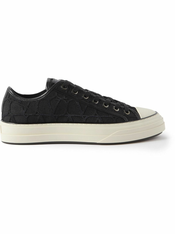 Photo: Valentino Garavani - Toile Canvas Sneakers - Black