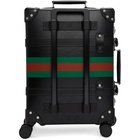 Gucci Black Globe-Trotter Edition Web Carry-On Suitcase