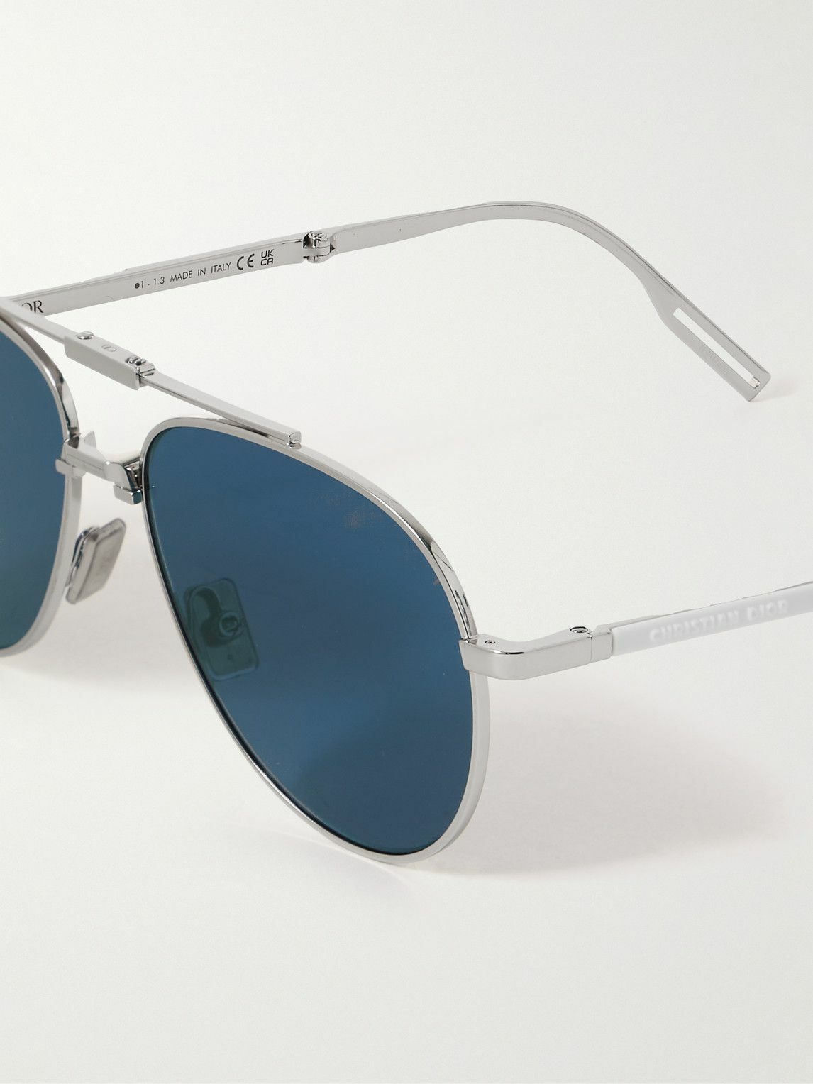Dior Eyewear - Dior90 A1U Aviator-Style Silver-Tone