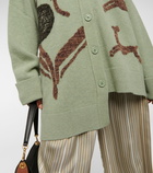 Loewe Intarsia wool-blend cardigan