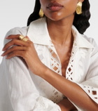 Ysso Aella 24kt gold-plated ring