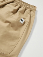 Maison Kitsuné - Wide-Leg Cotton-Blend Ripstop Drawstring Shorts - Neutrals