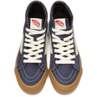 Vans Blue Nubuck OG Sk8-Hi LX Sneakers