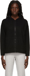 Vince Black Cashmere Zip-Up Hoodie