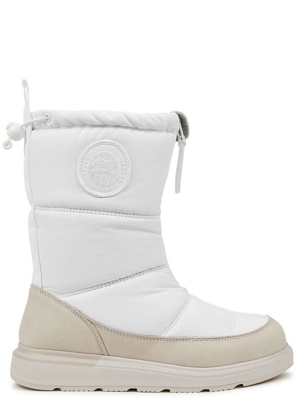 Photo: Canada Goose Cypress Quilted Nylon Ankle Boots White