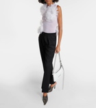 Acne Studios Ruffled mesh tank top