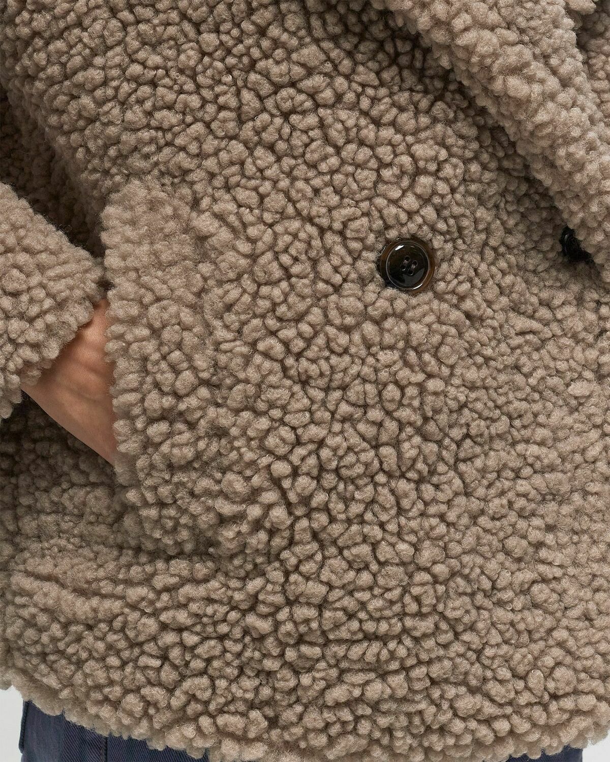 Ugg  Gertrude Short Teddy Coat Grey Coats