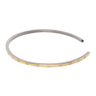 Maison Margiela SSENSE Exclusive Gold and Silver Thin Numbers Bracelet