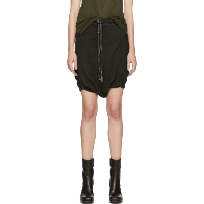 Photo: Boris Bidjan Saberi Black Resin Dyed Drop Shorts