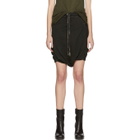 Boris Bidjan Saberi Black Resin Dyed Drop Shorts
