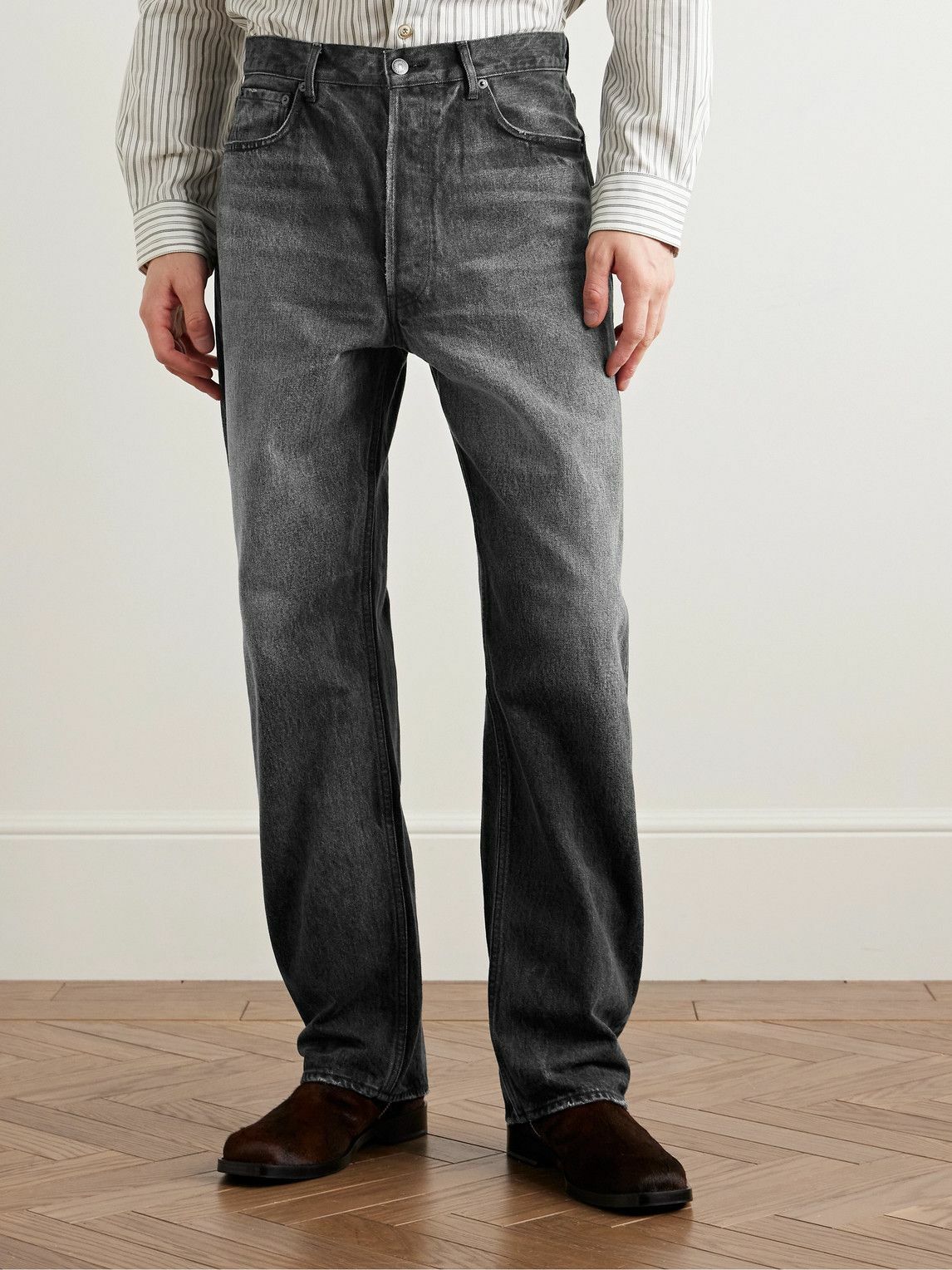 Auralee - Straight-Leg Selvedge Jeans - Gray Auralee