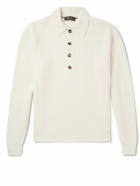 Loro Piana - Leth Ribbed Cashmere Polo Shirt - Neutrals