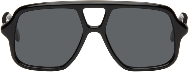 Photo: LOEWE Black Aviator Slim Sunglasses
