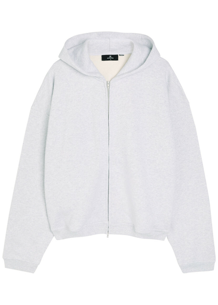 Represent Hooded Cotton Sweatshirt Grey