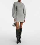 The Attico Cotton jersey sweatshirt dress