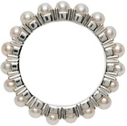 Hatton Labs Silver & Pearl Eternity Ring