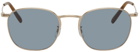 Oliver Peoples Rectangular Titanium Goldsen Sun Sunglasses