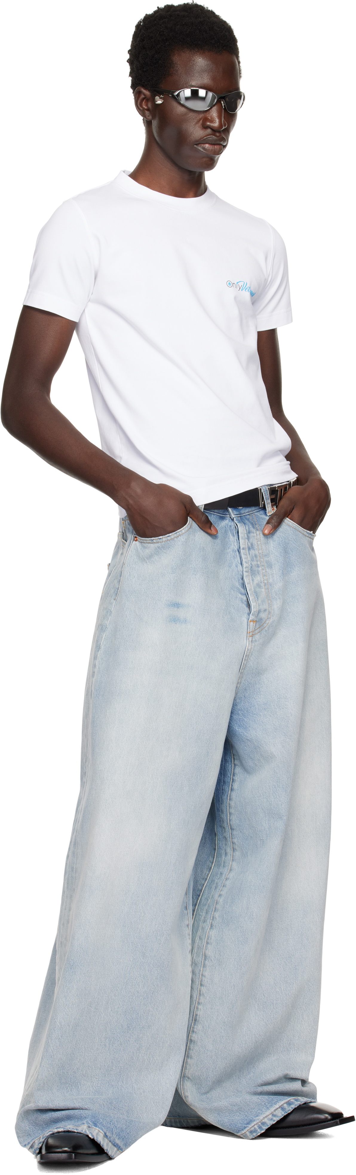 VETEMENTS Black 'Vetements' Logo Belt Vetements