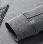 Neil Barrett - Embroidered Loopback Cotton-Jersey Sweatshirt - Men - Gray