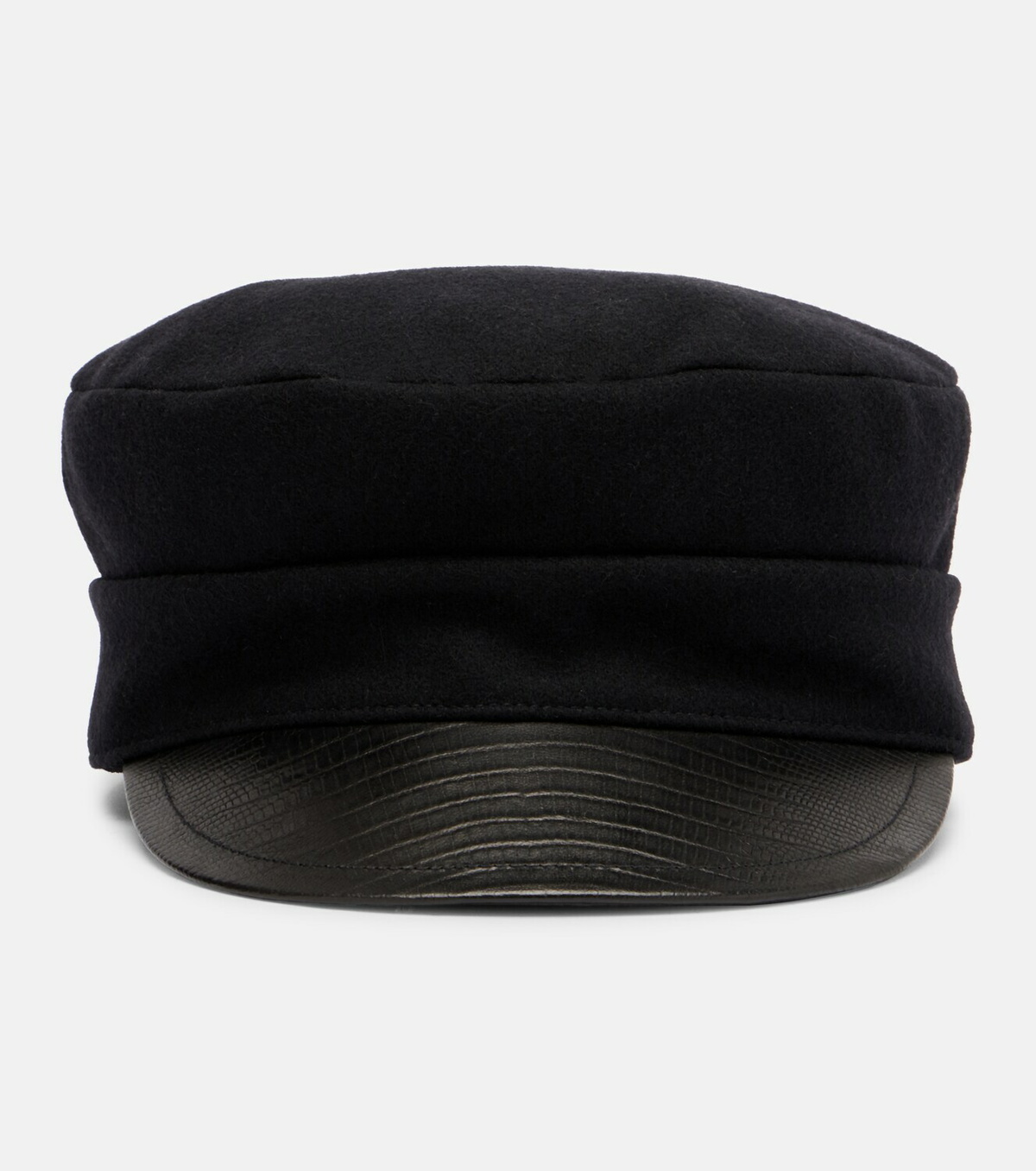 Valentino VLogo wool-blend felt newsboy cap