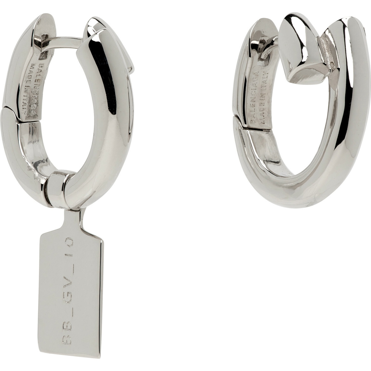 Balenciaga Saint-Germain Tag Earrings