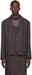 Labrum Gray Cotton Blazer