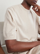 Ralph Lauren Purple label - Cashmere-blend T-shirt - Neutrals